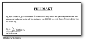 Fullmakt