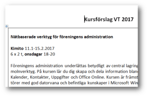 kursforslag